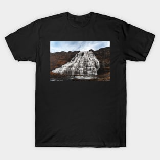 Dynjandi Waterfall in North Iceland Westfjords Photograph T-Shirt